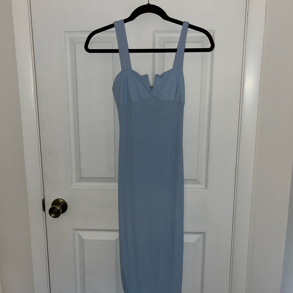 Caution To The Wind Light Blue Maxi Dress